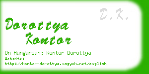 dorottya kontor business card